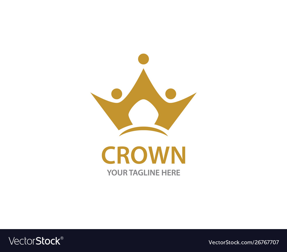 Crown logo template Royalty Free Vector Image - VectorStock