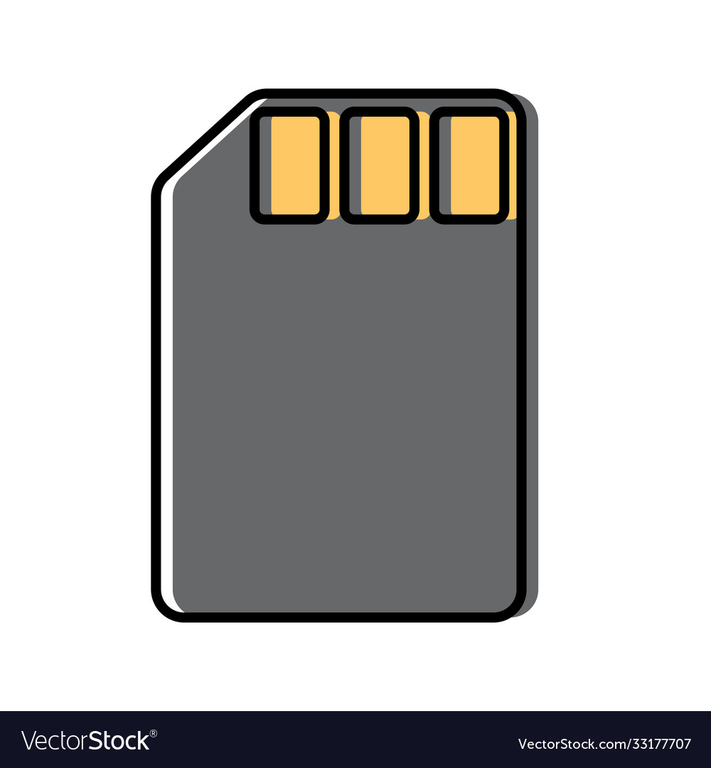 Isolated memory stick icon