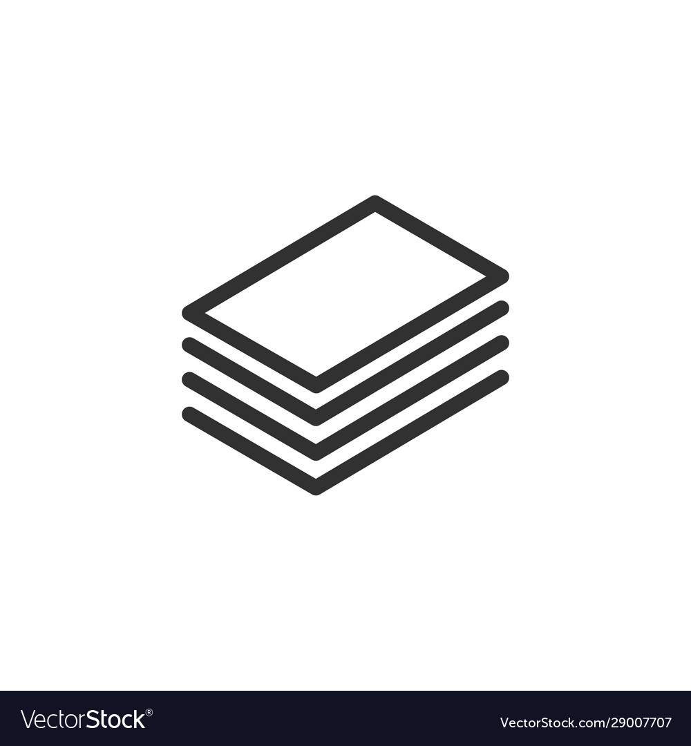 Layout icon layers 4 levels canvas