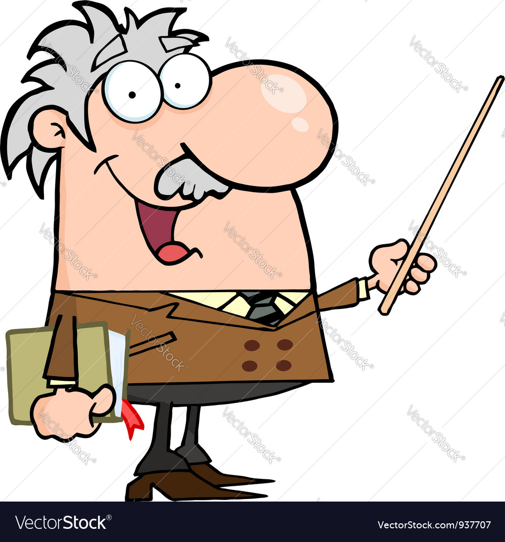 Professor with Pointer
