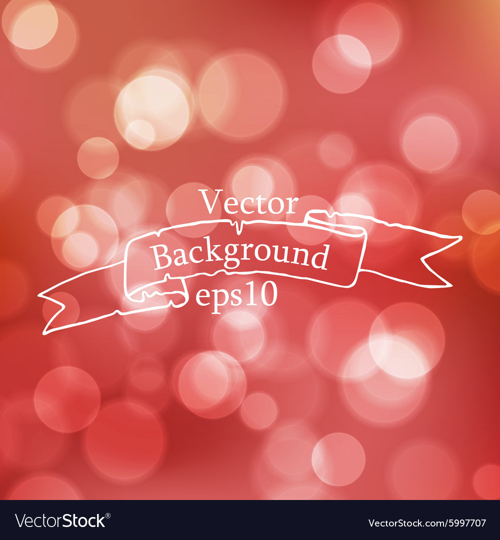 Stock blurred texture with bokeh effect and ribbon