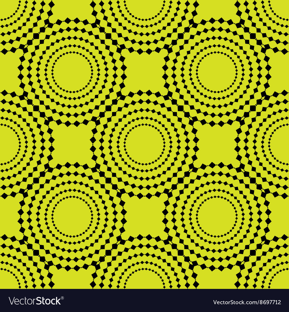 Abstract Black Circles Pattern
