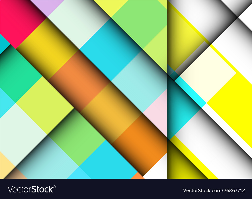 Abstract colorful background with square frames vector image Abstract colorful background with square frames