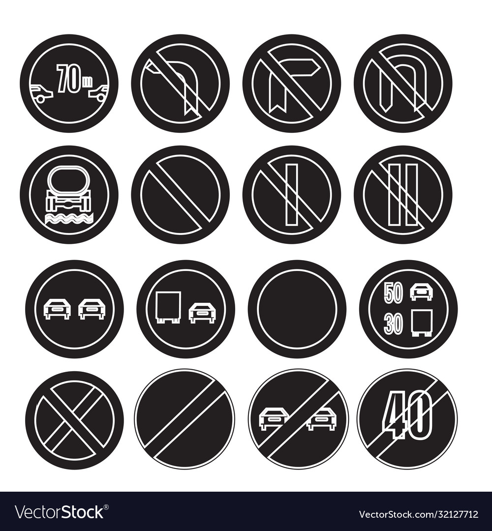 Collection icons for web design isolated on white