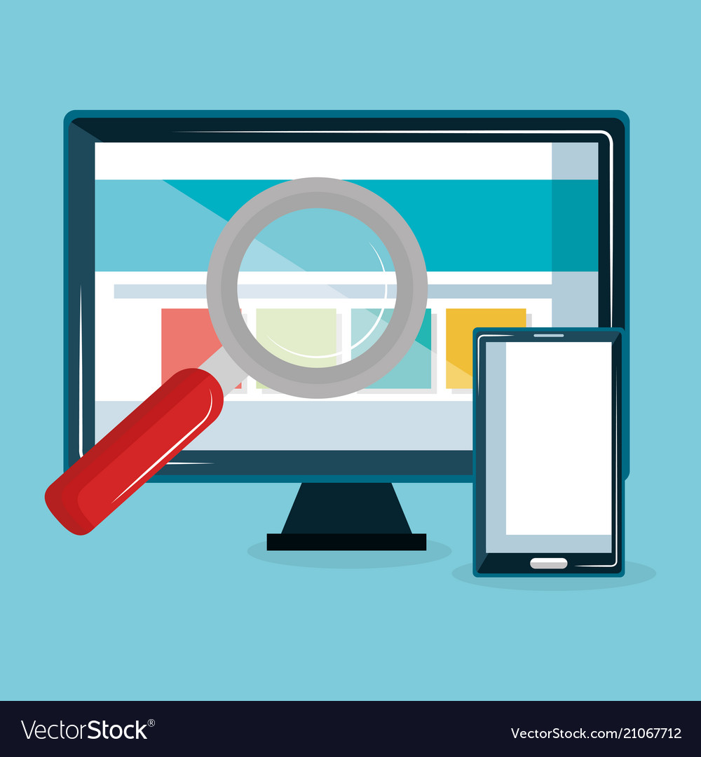 Computer display with internet security icons