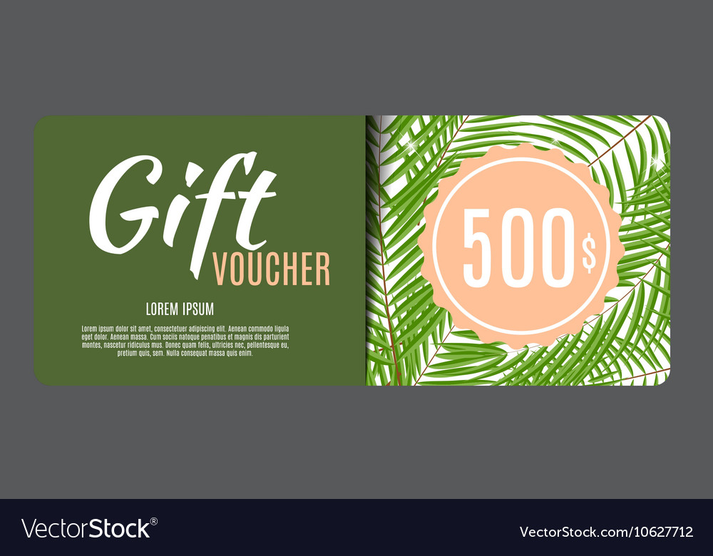 Gift voucher template for your