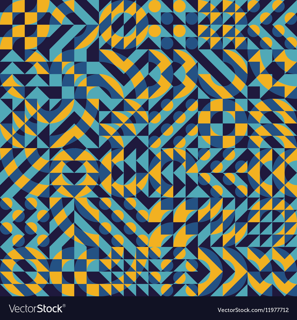 Irregular Geometric Blocks Pattern