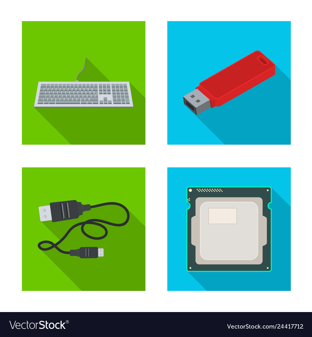 Isolated object of laptop and device sign set Vector Image Isolated object of laptop and device sign set