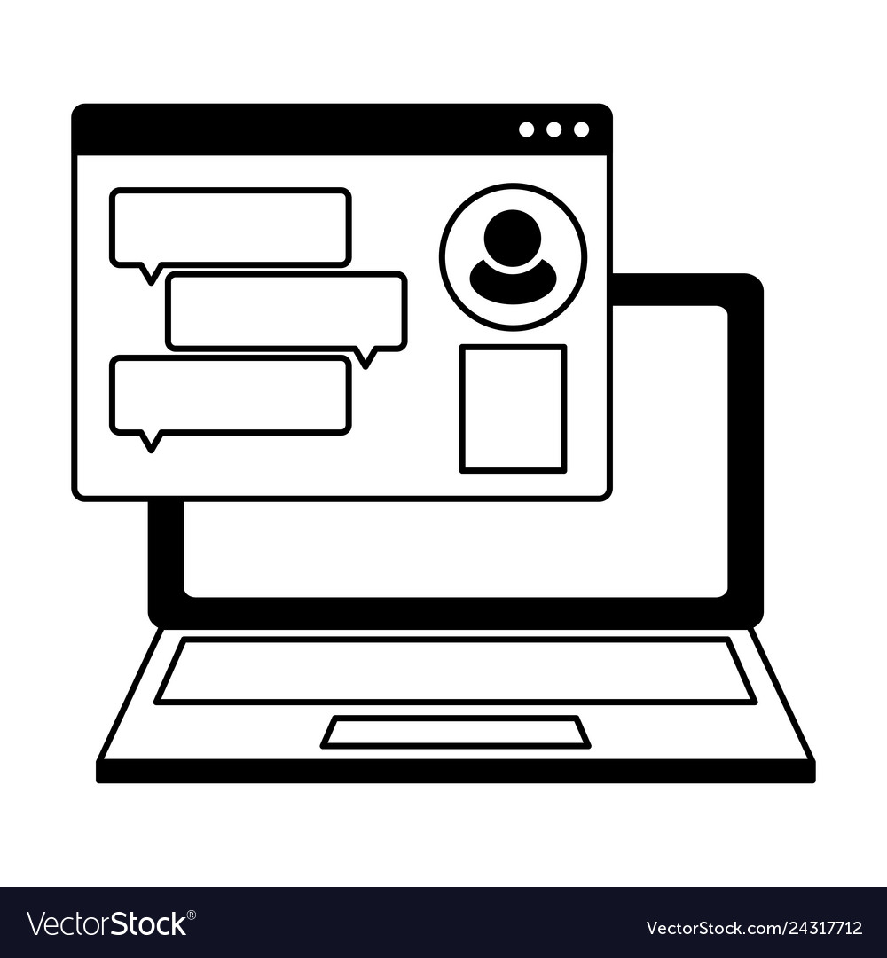 Laptop computer with webpage template