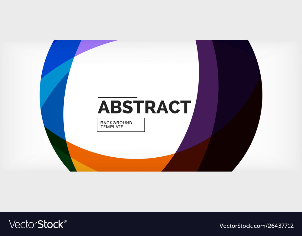 Linear wave web template vector image Linear wave web template