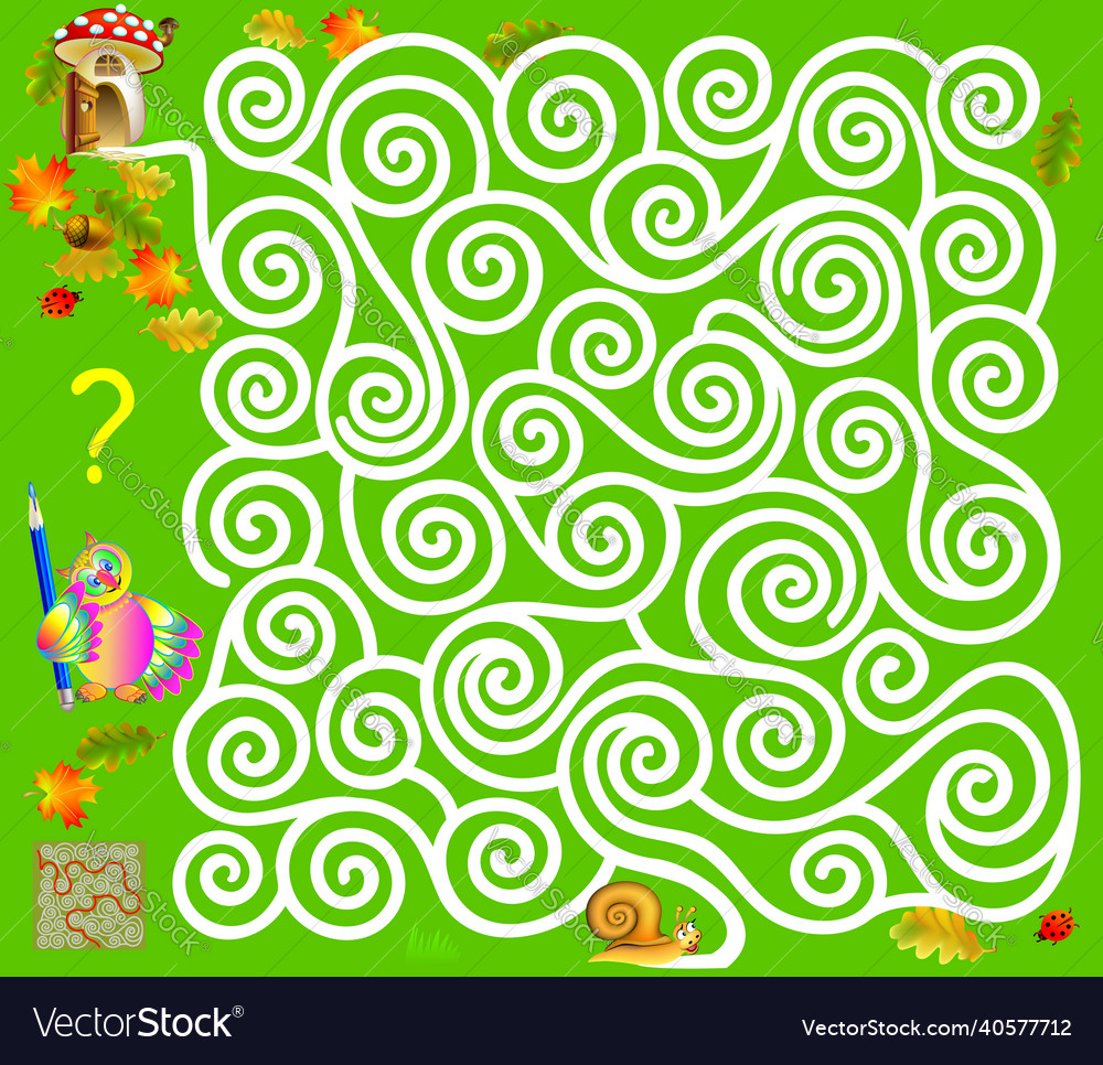 Logic puzzle game with labyrinth need to draw vector image Logic puzzle game with labyrinth need to draw