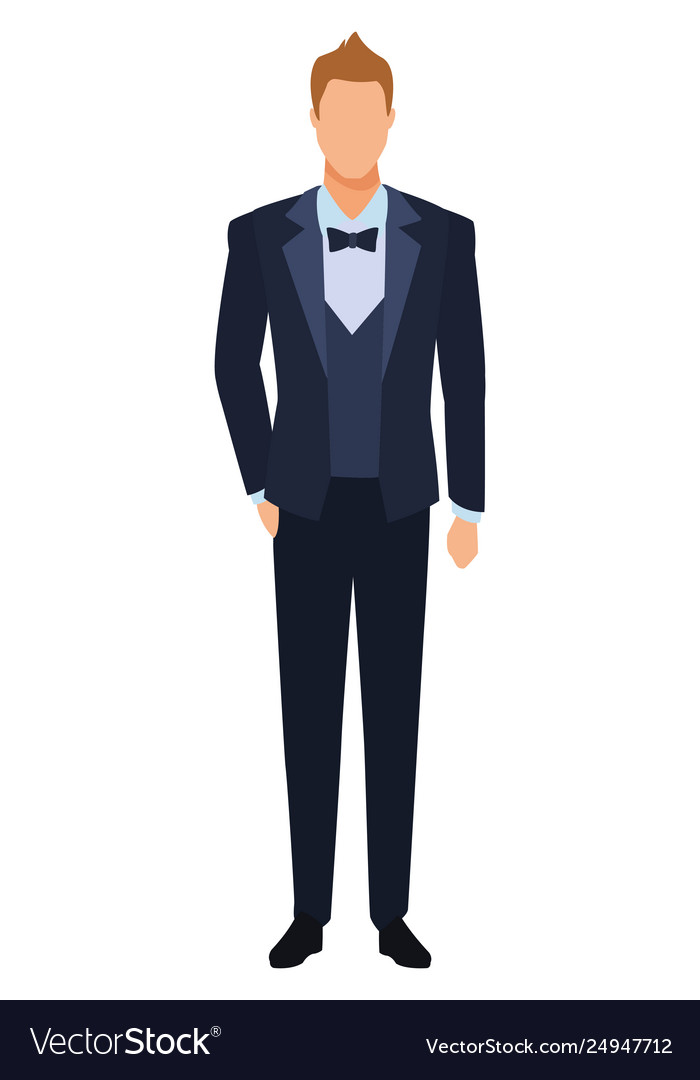 Man wearing tuxedo