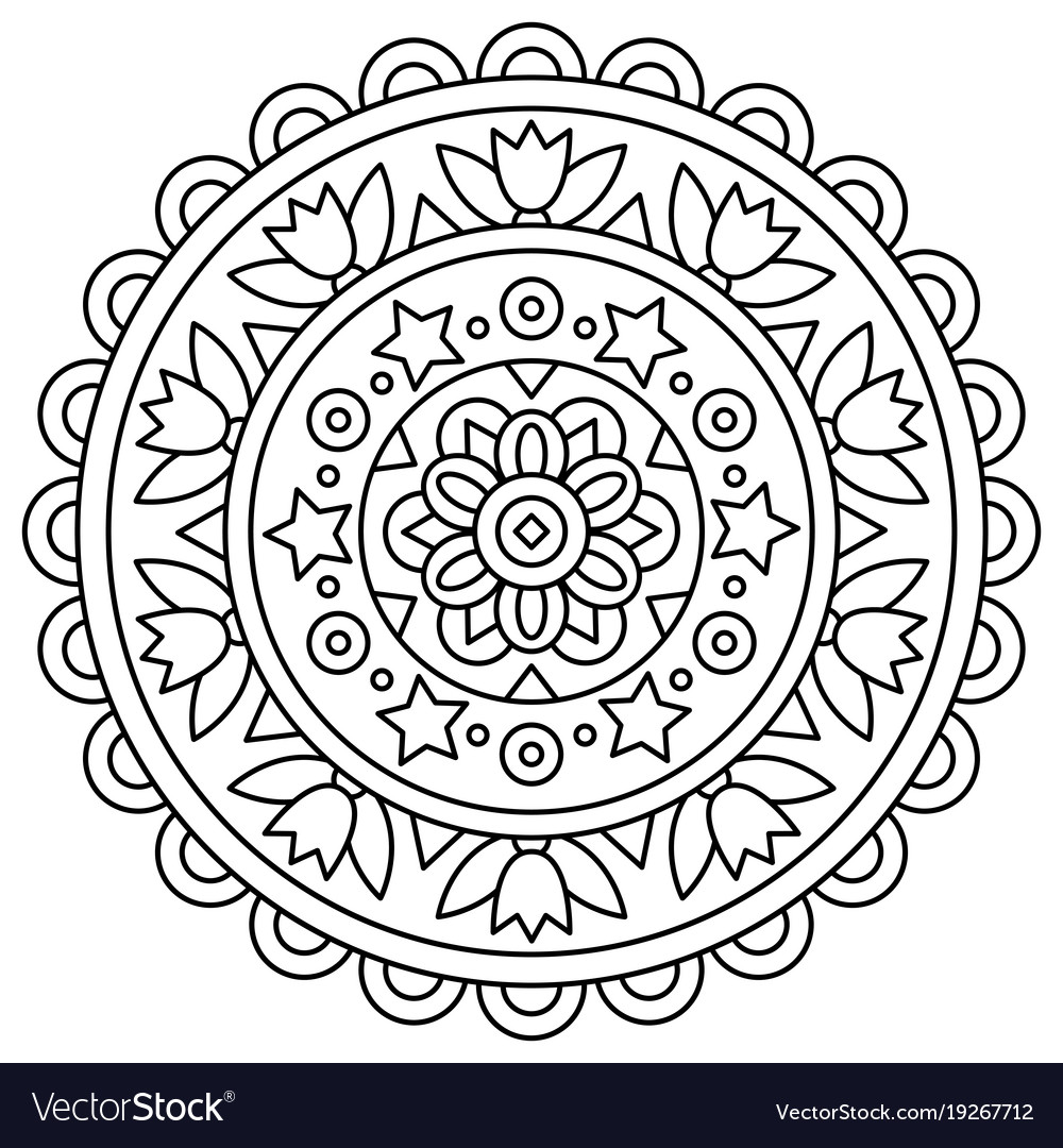 Premium Vector  Mandala coloring pages for teens