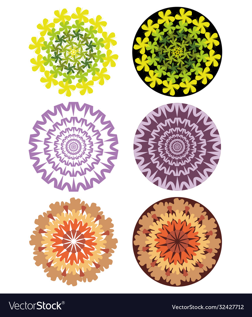 Set circles with rhythmic elements
