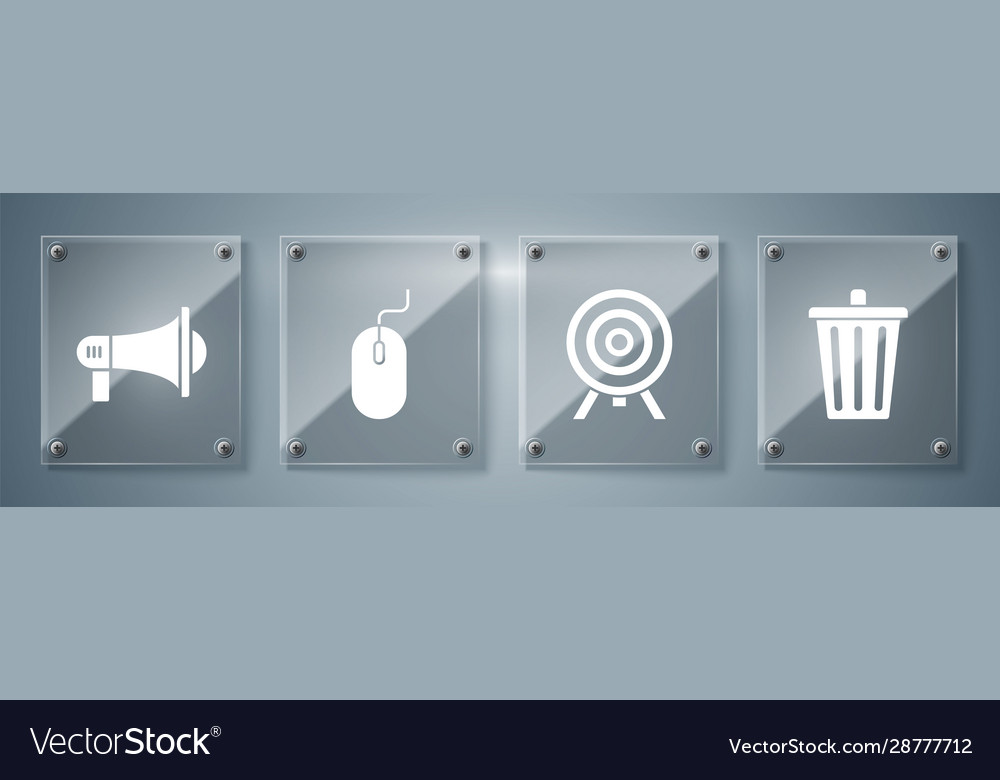 Set trash can target computer mouse