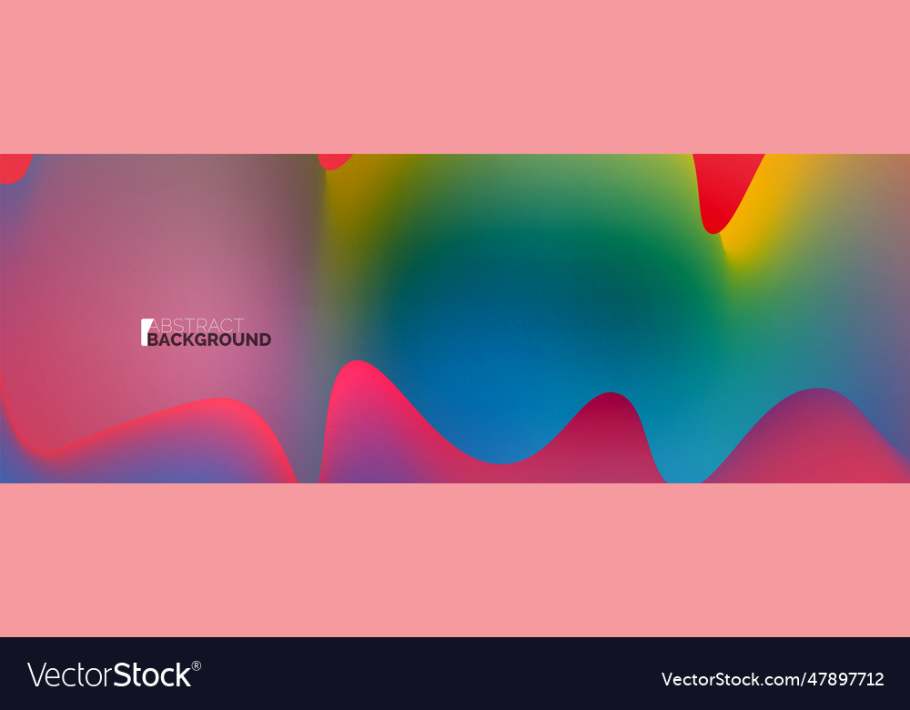 Waves with liquid colors dynamic abstract Vector Image Waves with liquid colors dynamic abstract