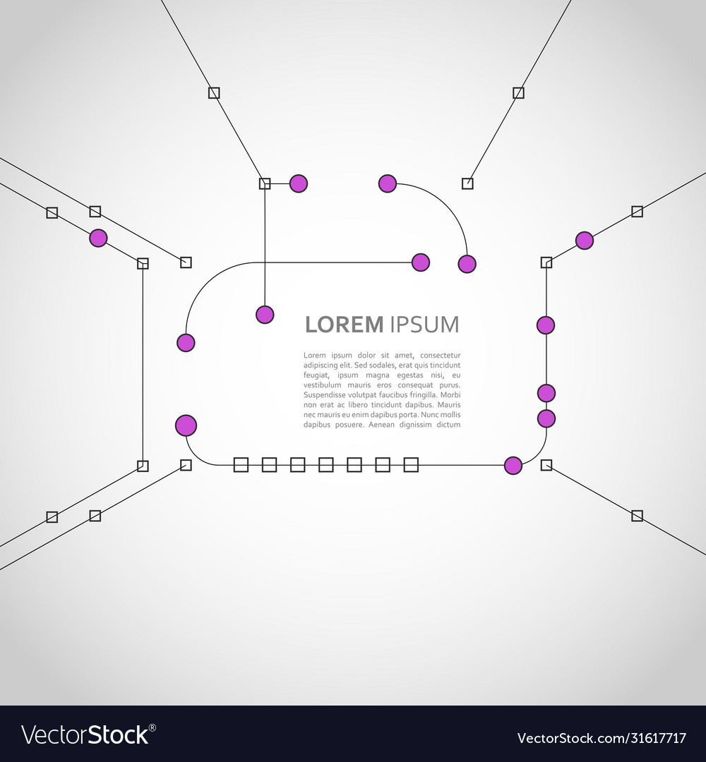 Abstract connecting dots and lines connection Vector Image Abstract connecting dots and lines connection