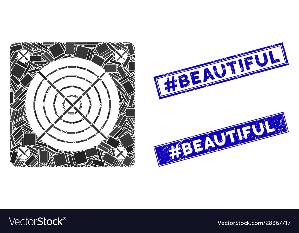 Asic miner hardware mosaic and scratched rectangle vector image Asic miner hardware mosaic and scratched rectangle