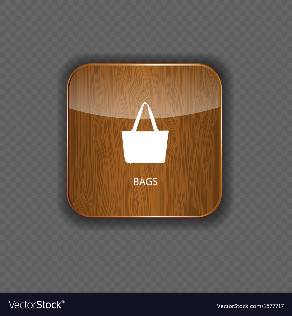 Bags wood application icons