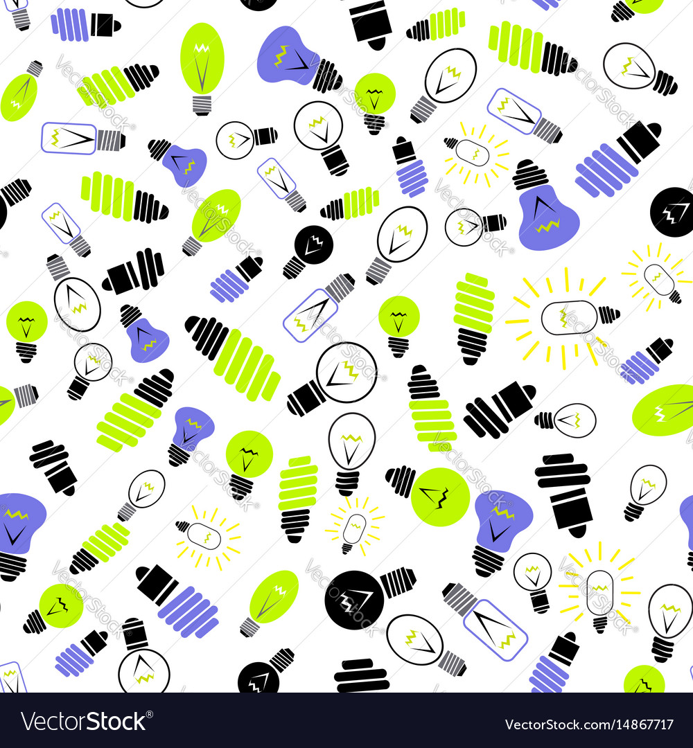 Electric lamp seamless pattern