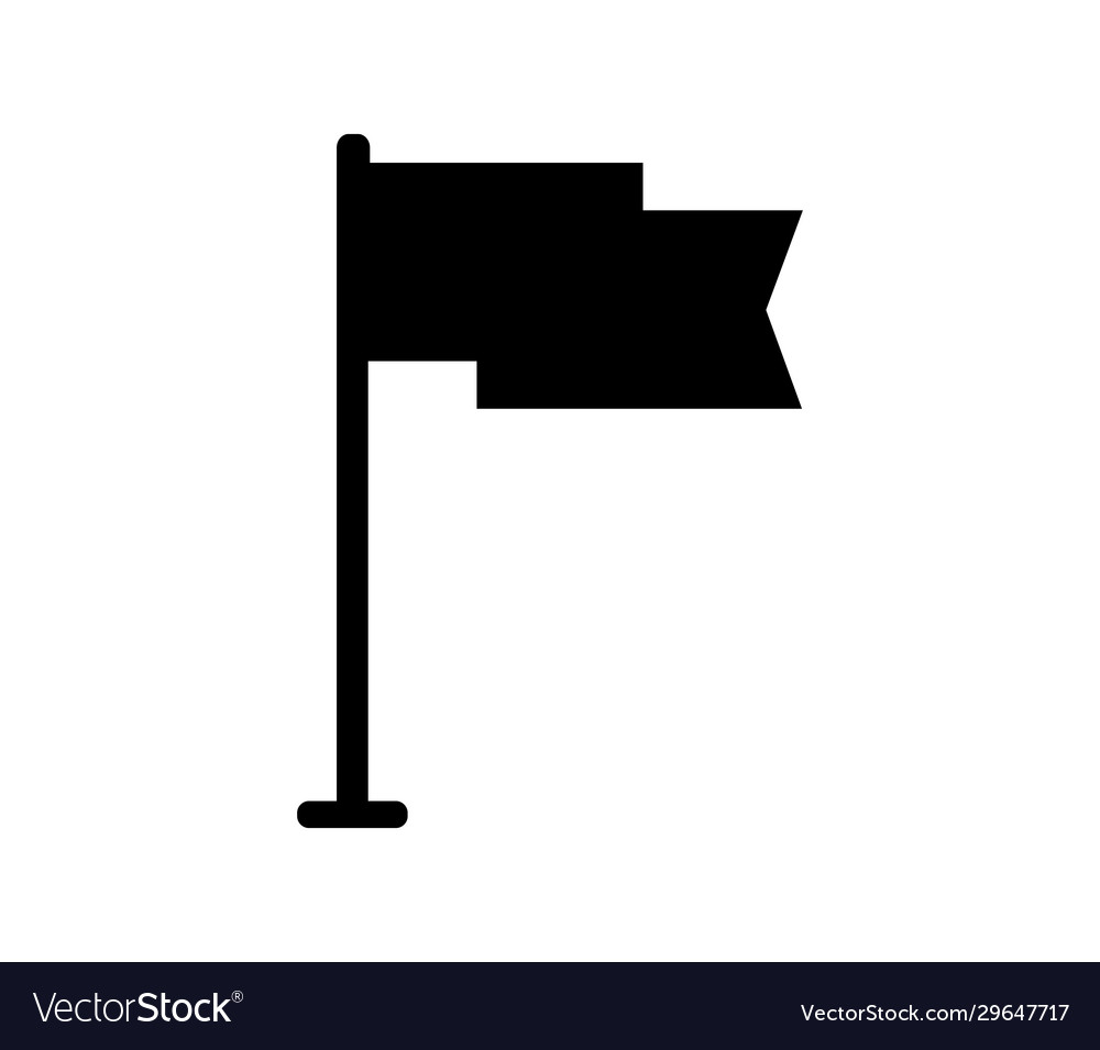 Flag icon in on white background Royalty Free Vector Image