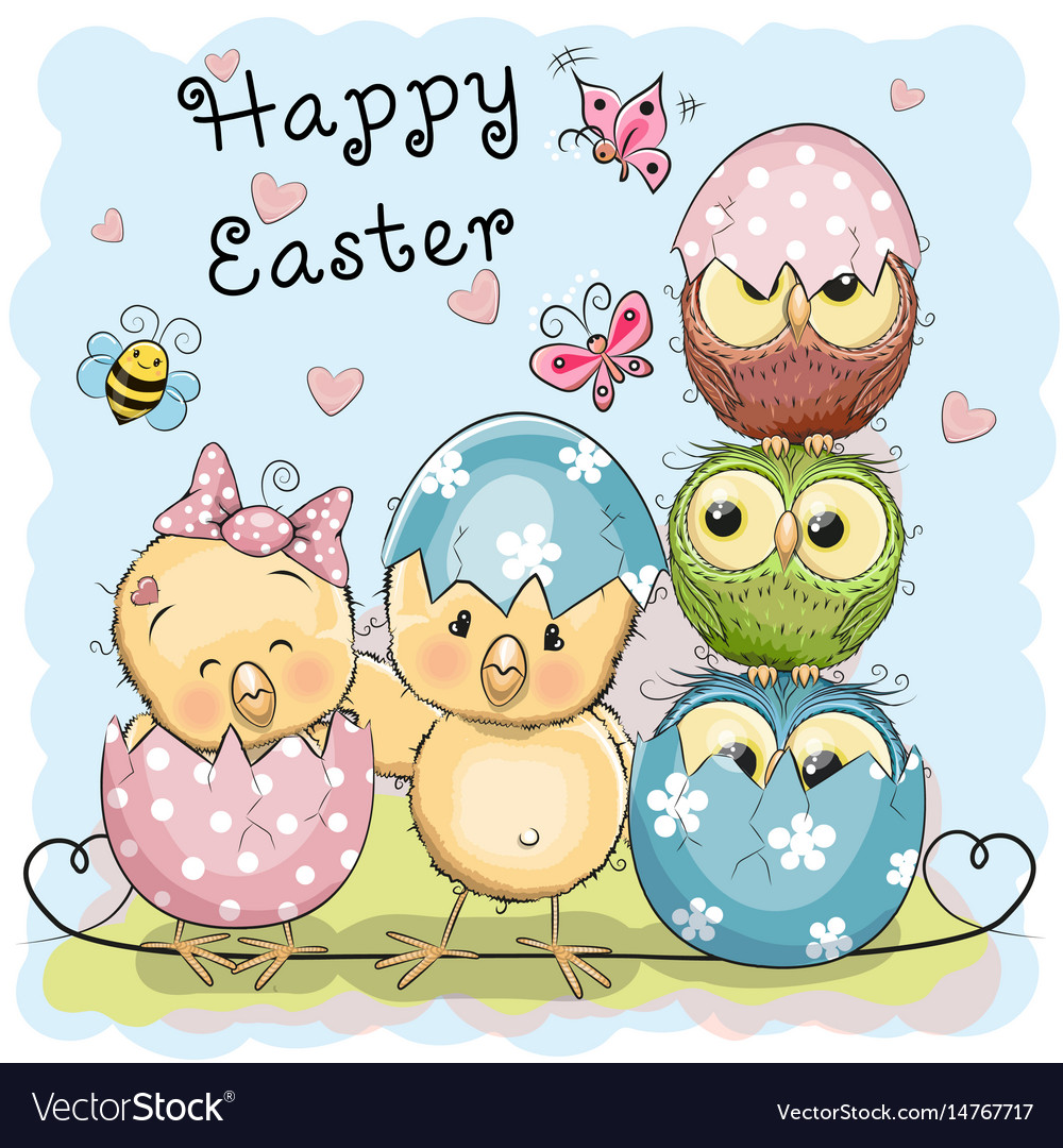 Greeting easter card Royalty Free Vector Image