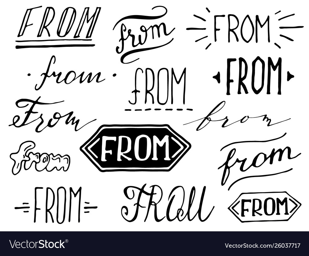 Handwritten Amperands & Catchwords