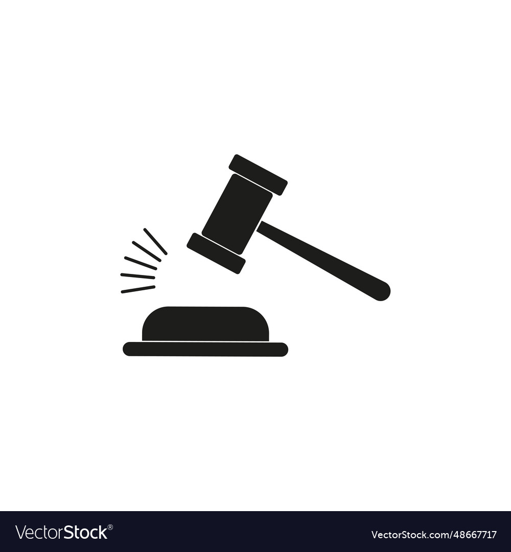 Judges hammer icon eps 10