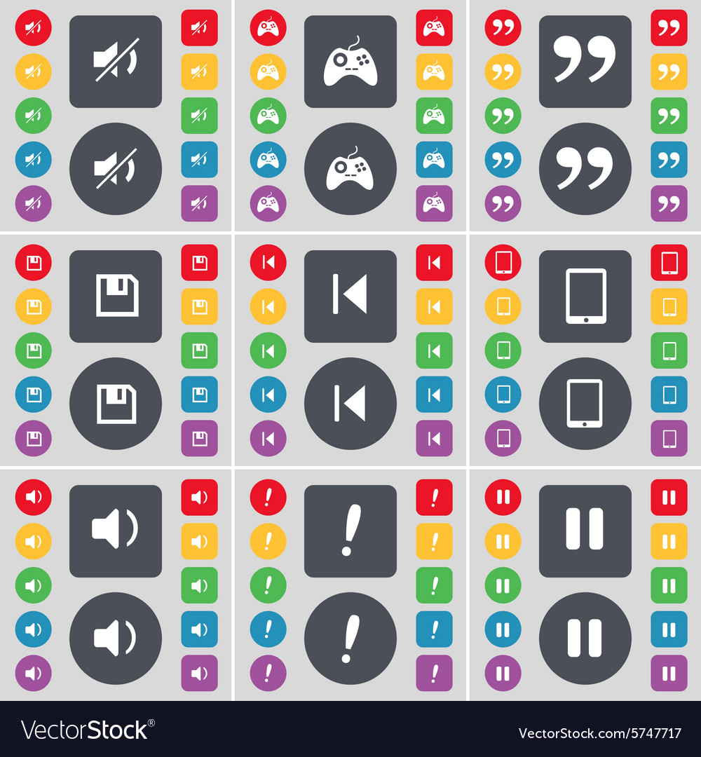 Mute gamepad quotation mark floppy media skip