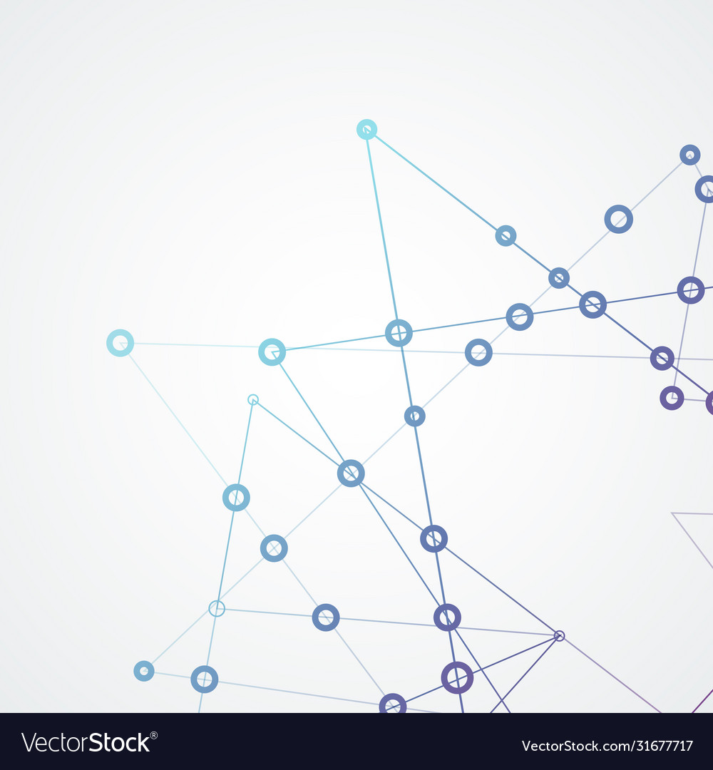 Network background with connecting points vector image Network background with connecting points
