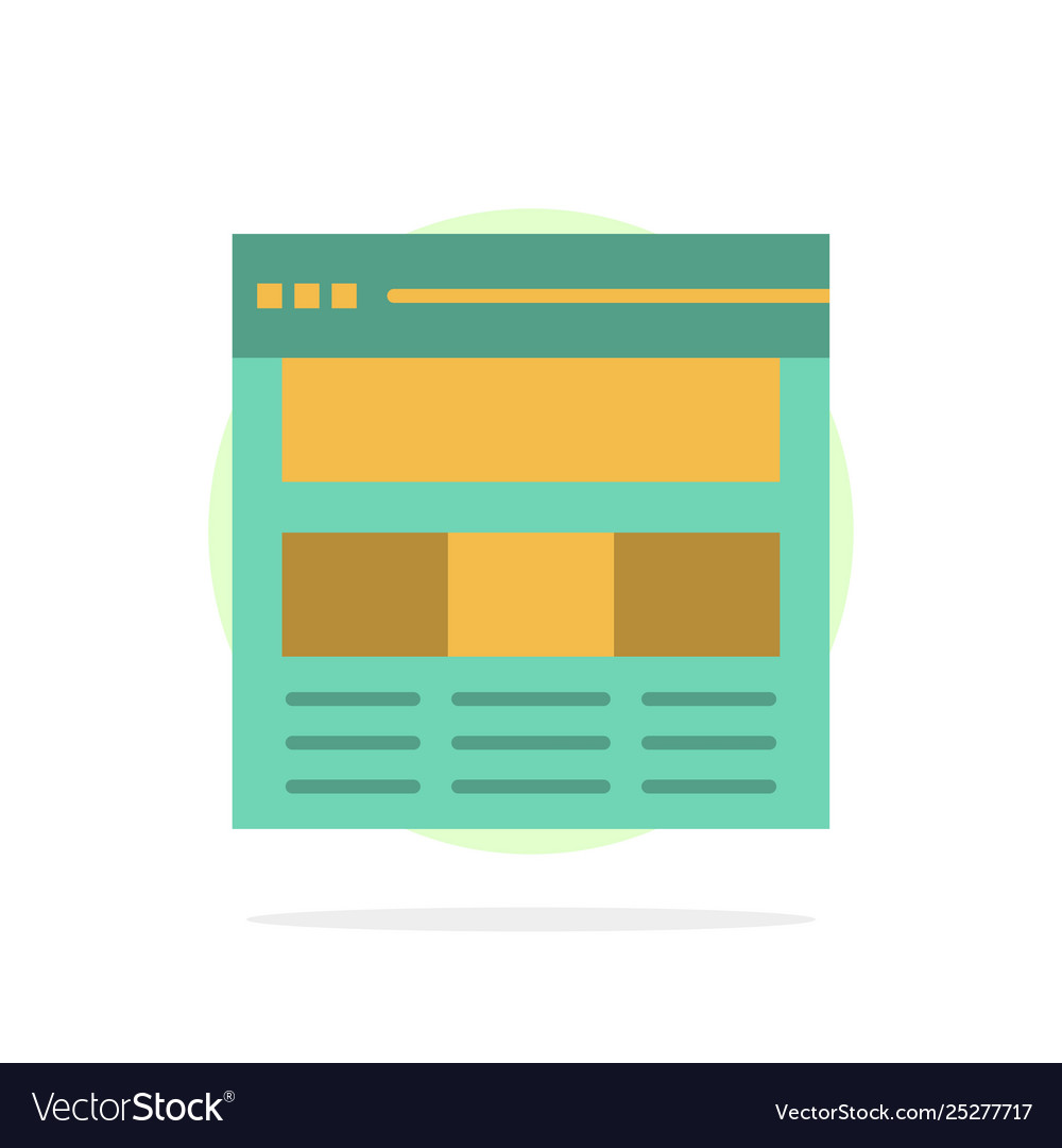 Website page interface web online abstract circle