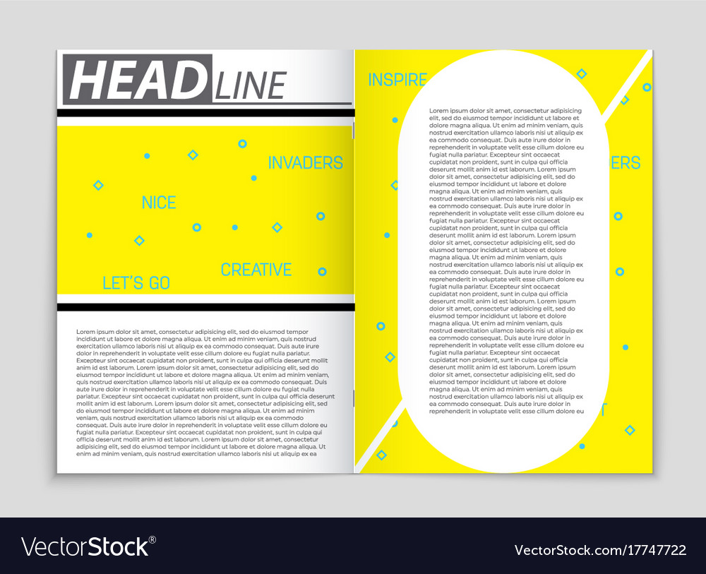 Abstract layout background set for art