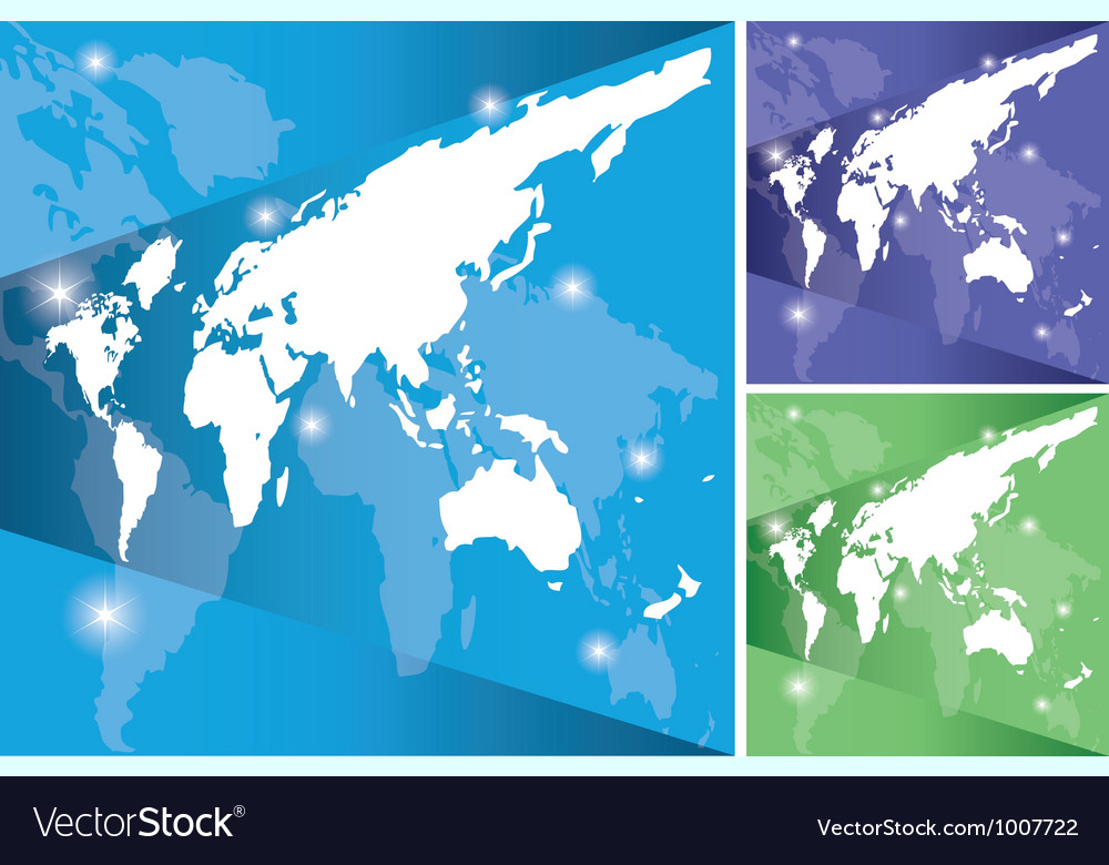 Abstract world map Royalty Free Vector Image - VectorStock