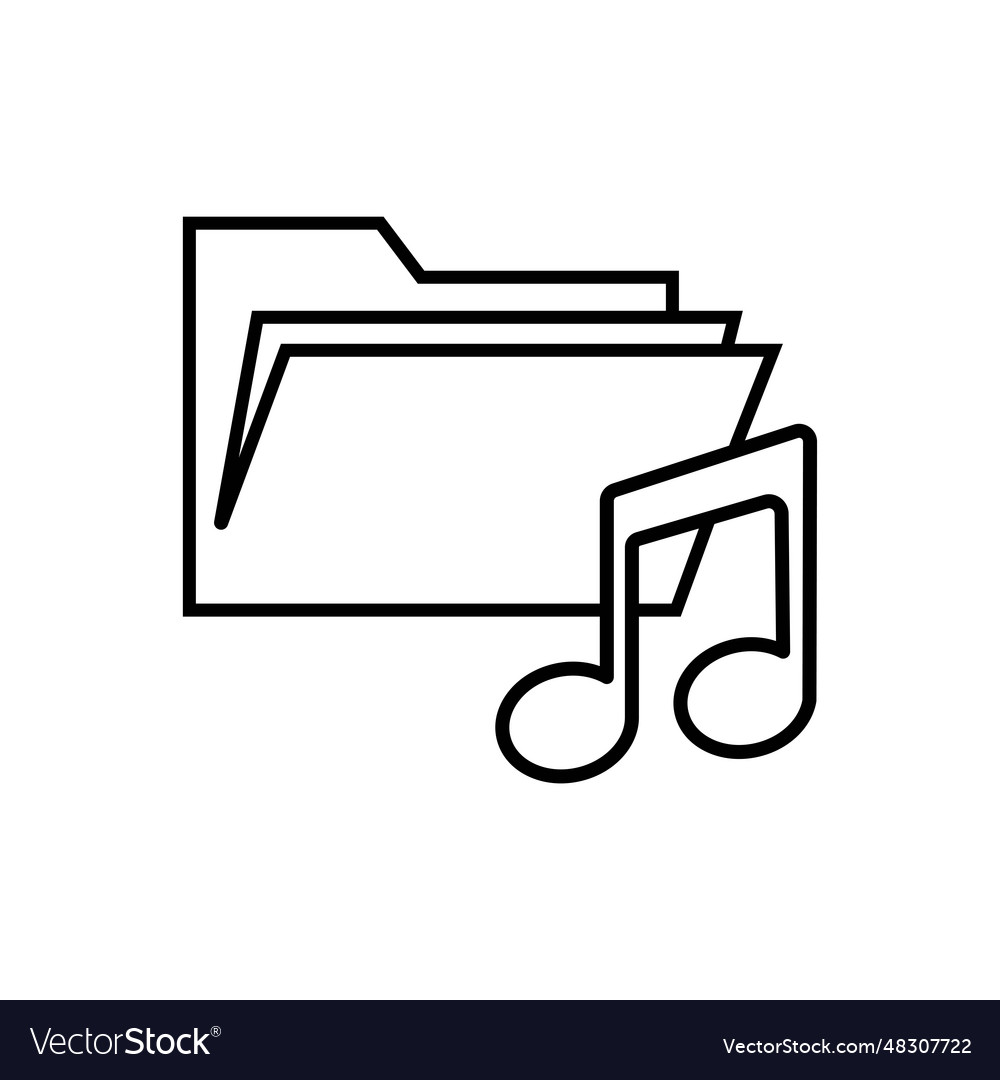 Document icon isolated on white background folder vector image Document icon isolated on white background folder