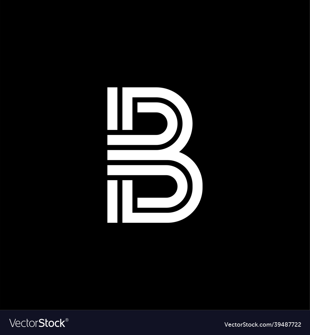Elegant Line Letter B Logotype