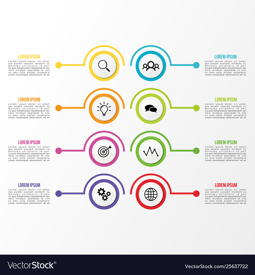 Infographic design template with options steps