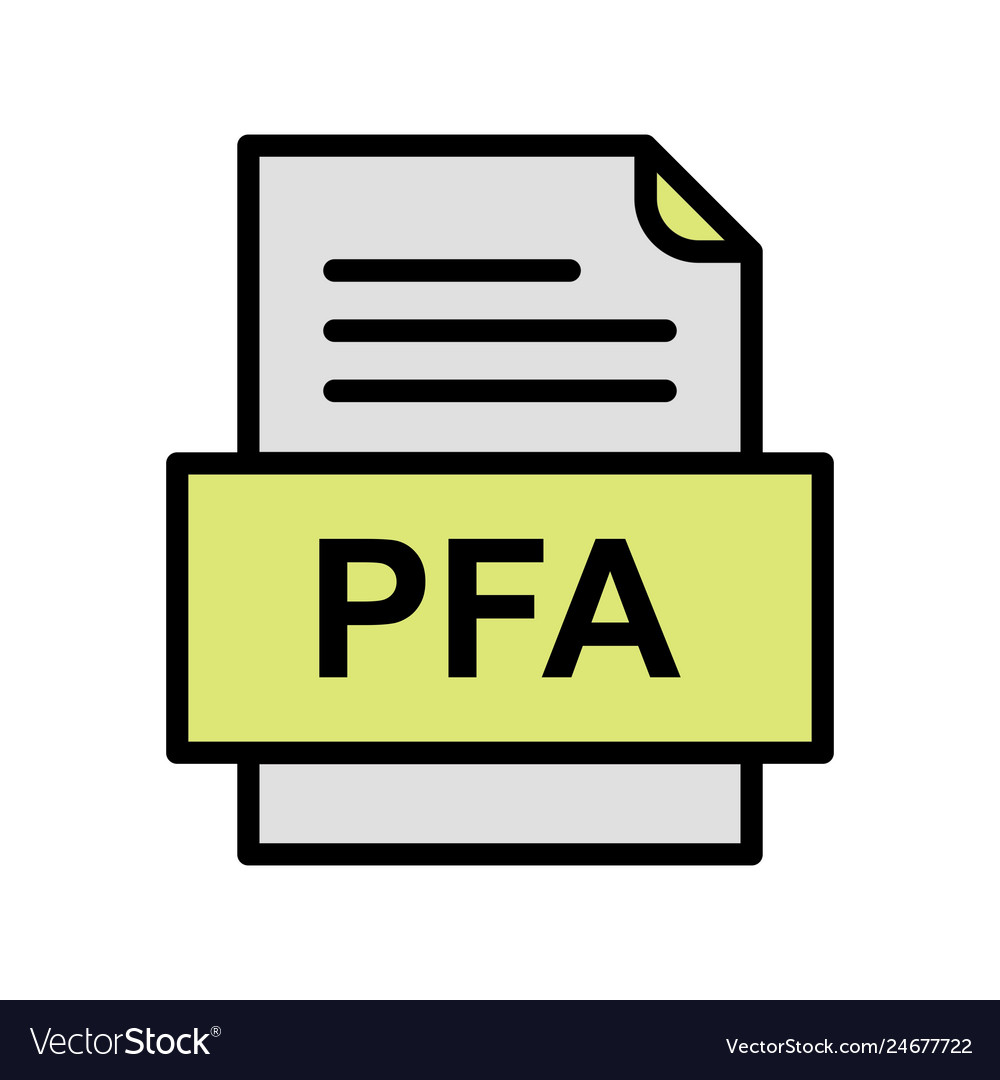 Pfa file document icon