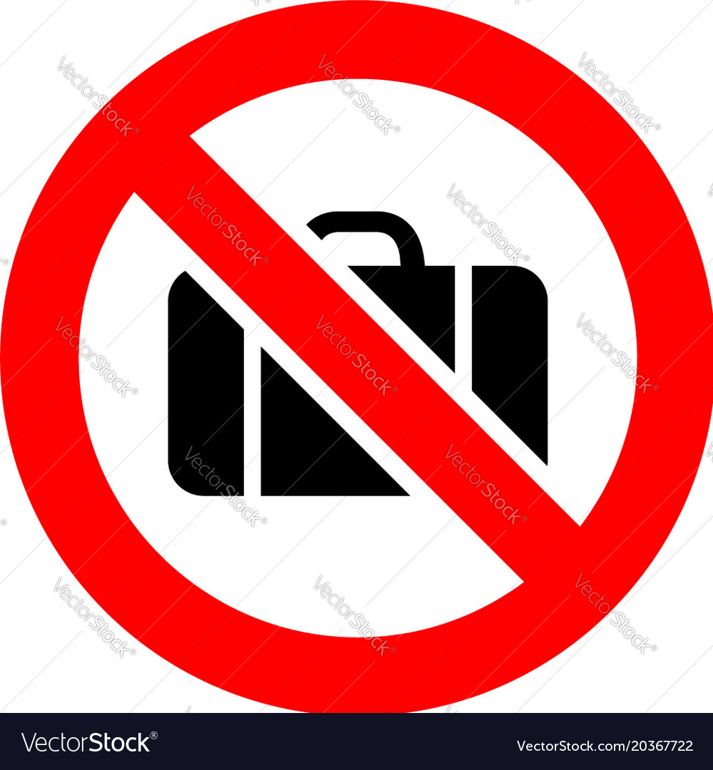 Prohibition red sign Royalty Free Vector Image