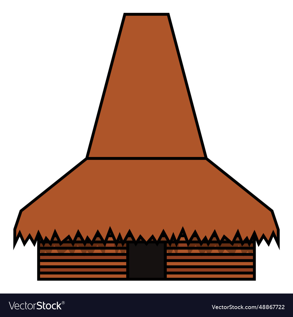 Rumah adat musalakirumah musalaki Royalty Free Vector Image