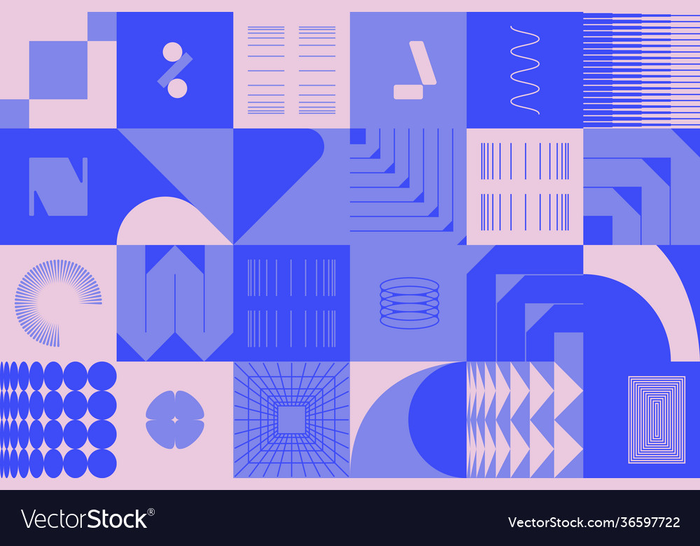 Techno abstract pattern design vector image Techno abstract pattern design