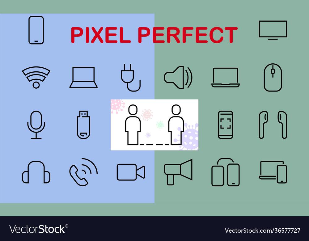 A set smart devices and gadgets computer vector image A set smart devices and gadgets computer