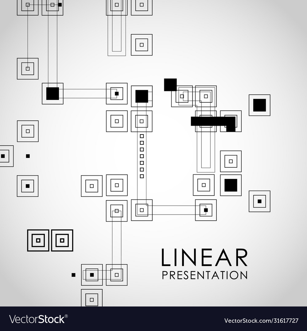 Abstract background with connect cubes and squares vector image Abstract background with connect cubes and squares