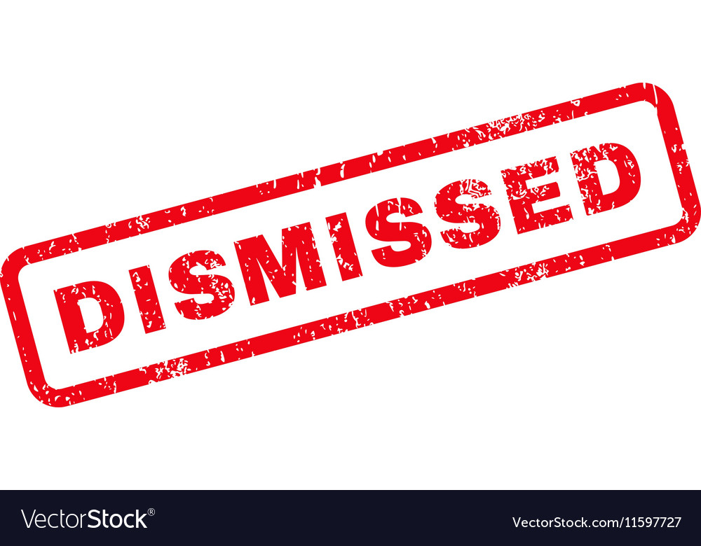 Dismissed text rubber stamp Royalty Free Vector Image