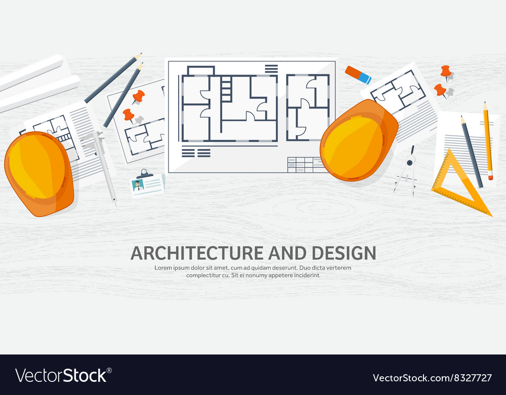 Engineering and architecture Royalty Free Vector Image