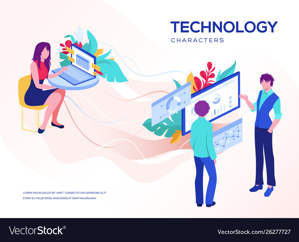 Landing page template Vector Image Landing page template