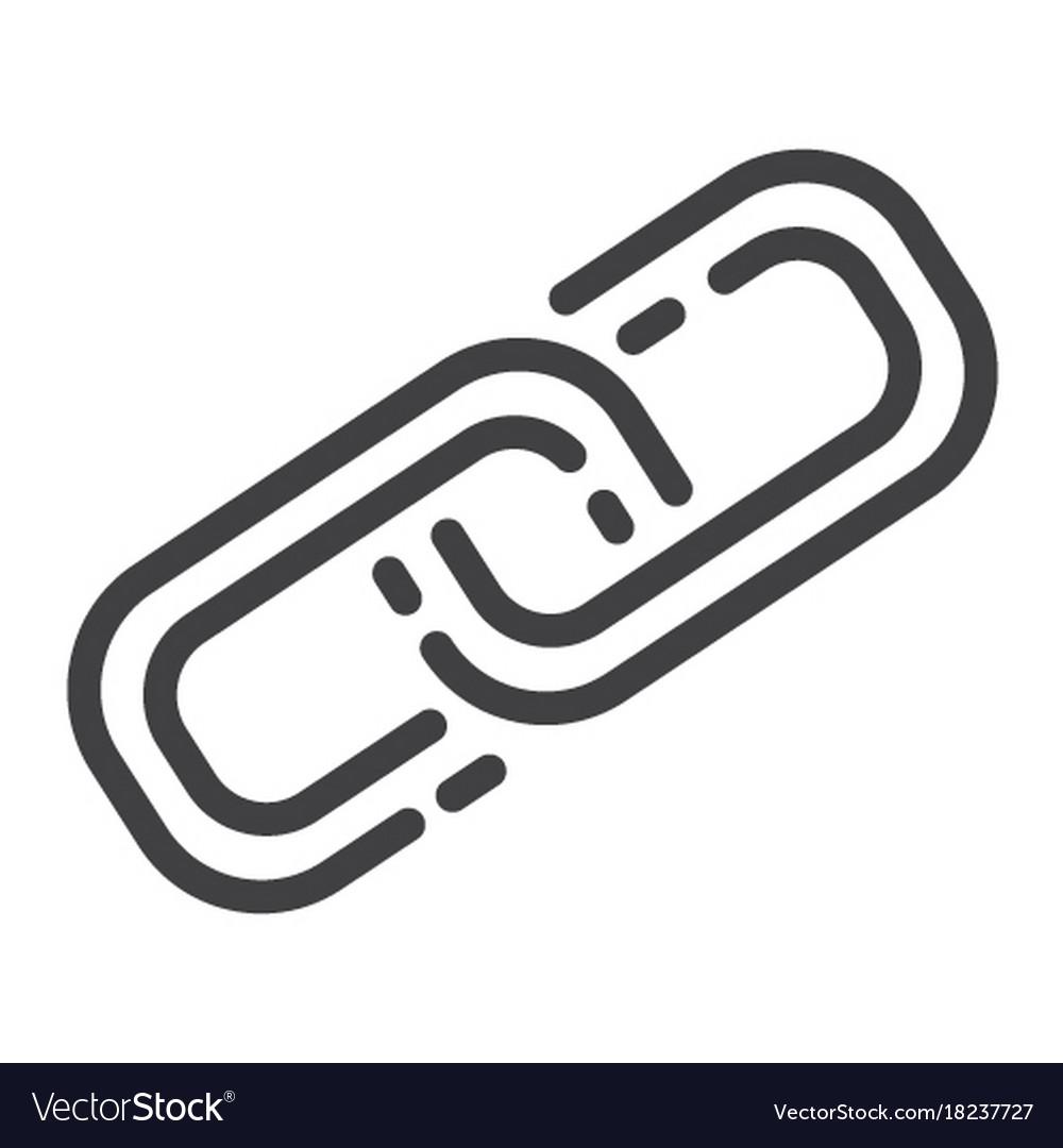 Link building line icon seo and development