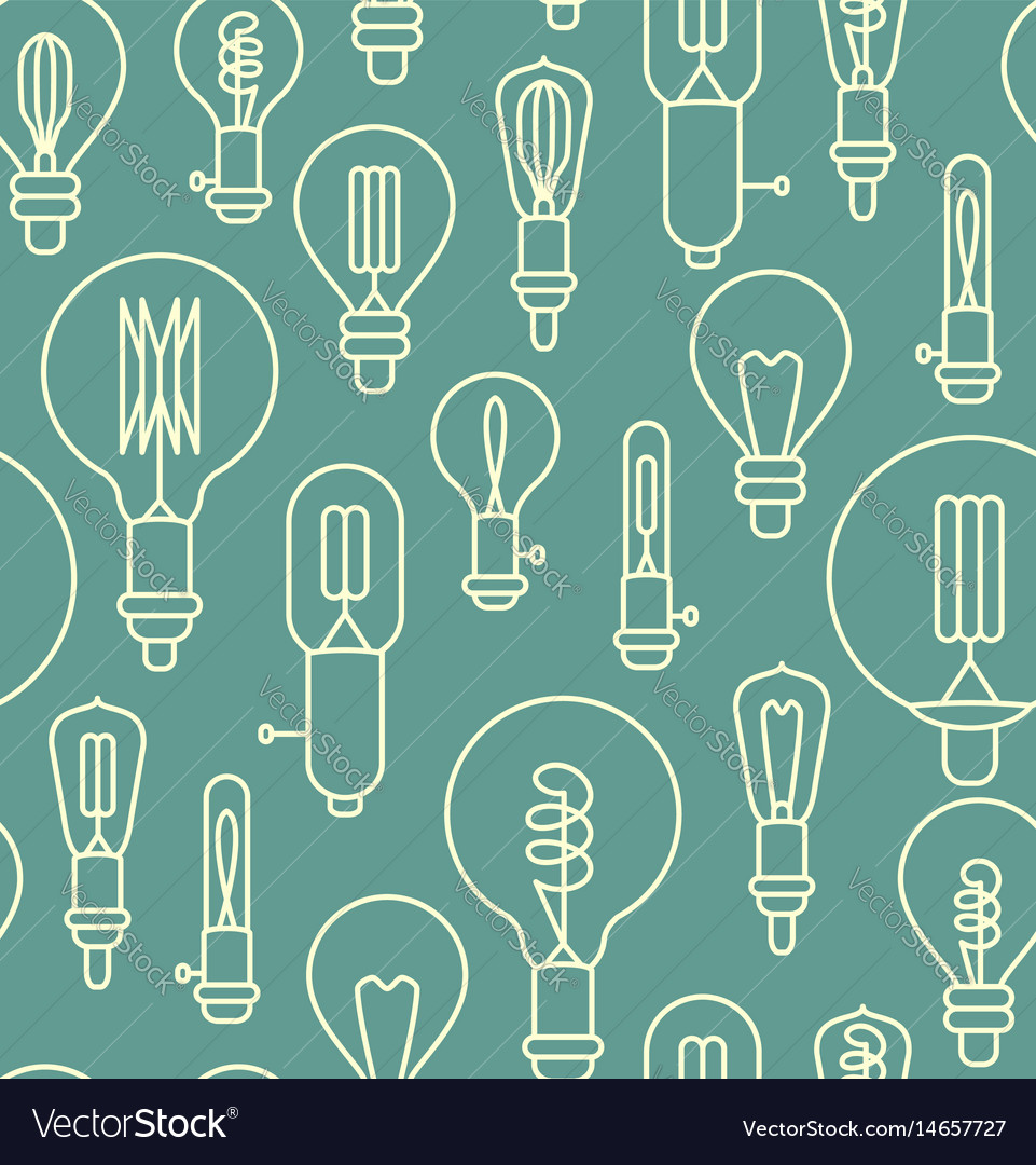 Modern Linear Lightbulb Pattern
