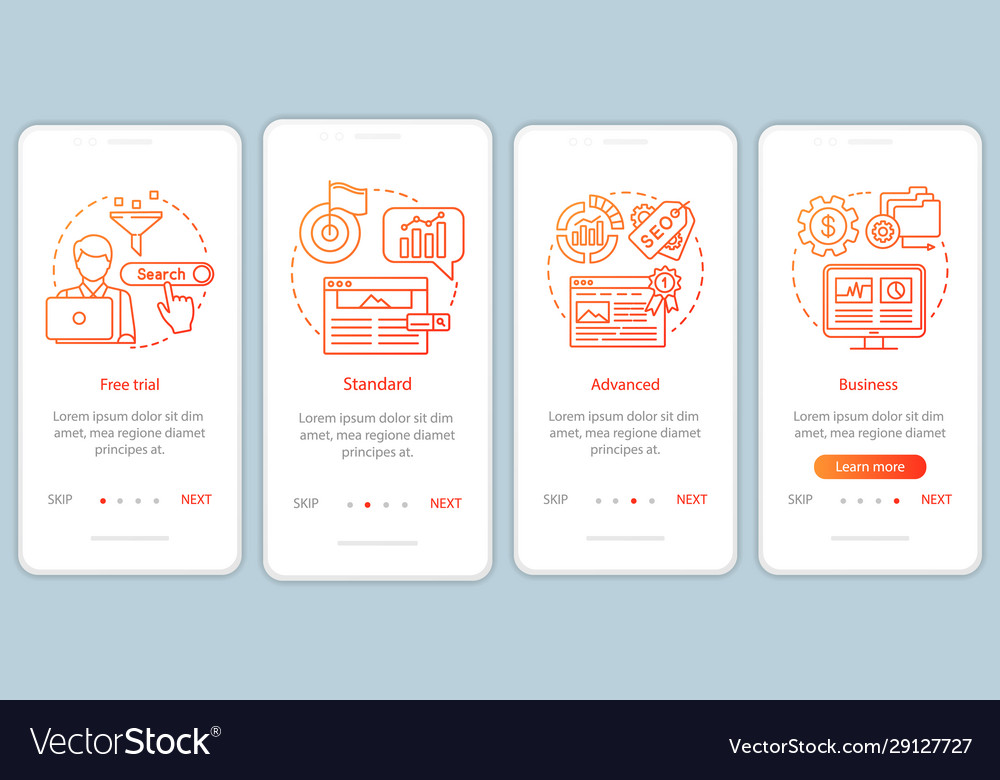 Seo keyword tool subscription onboarding mobile