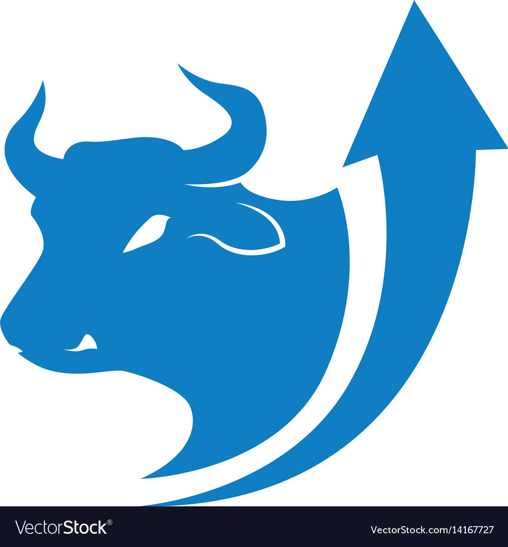 Stock market bull symbol