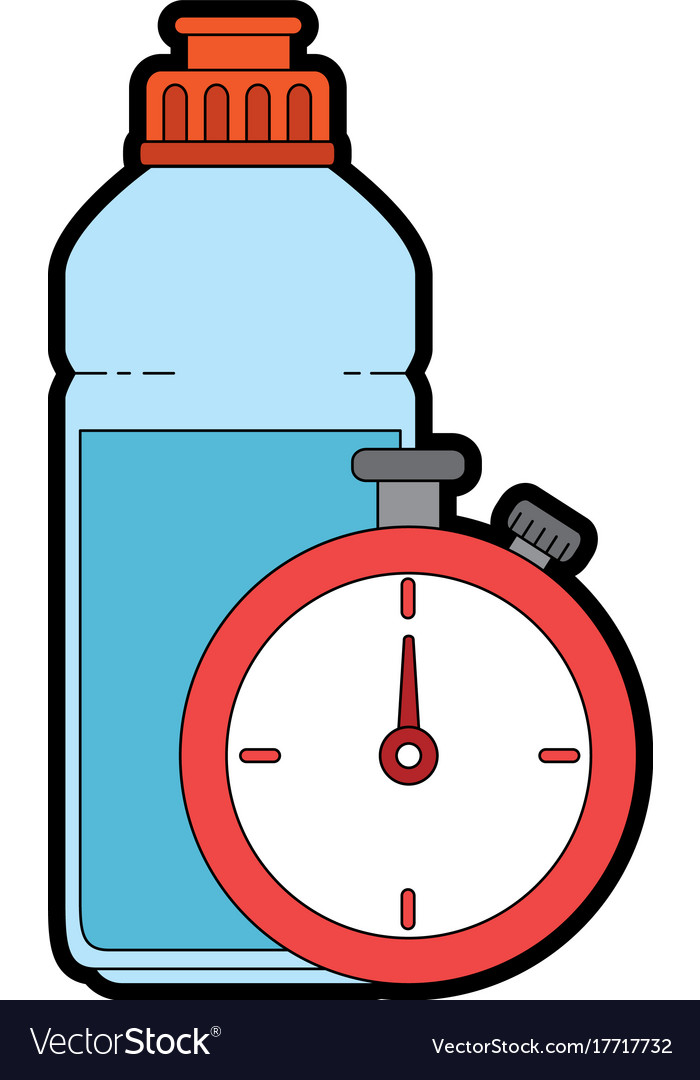 Chronometer timer with bottle